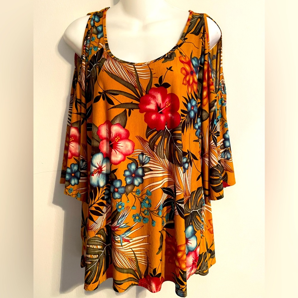 Large CORVIA Womens’ cold-shoulder blouse